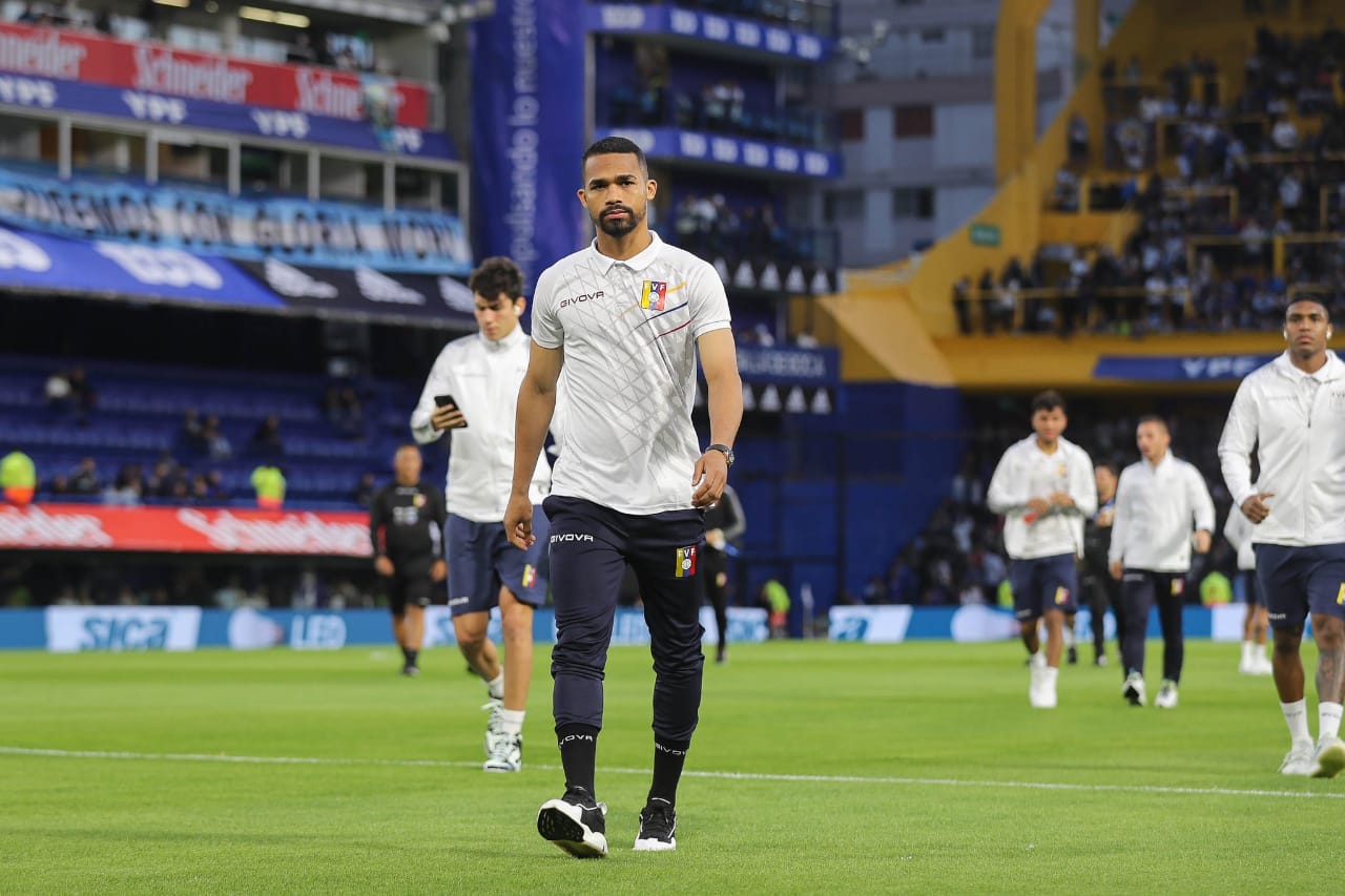 Selección Vinotinto en el Estadio La Bombonera. Foto: Twitter FVF