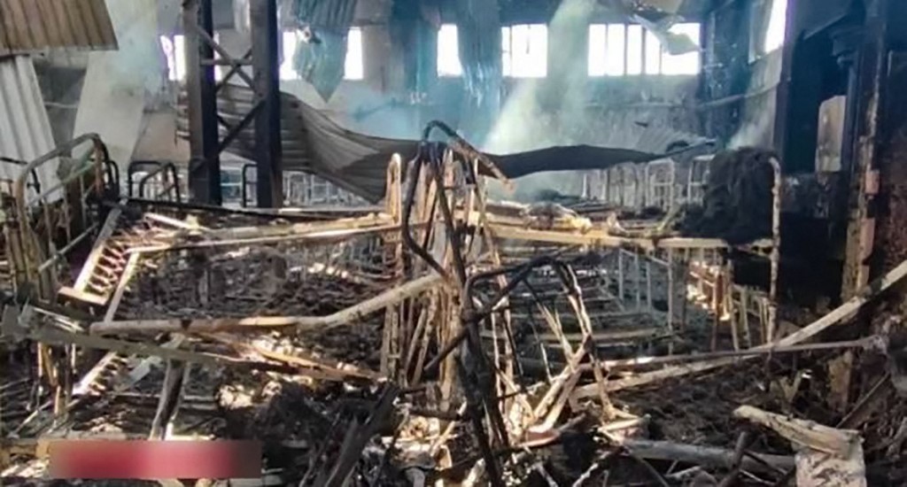 Ocho personas murieron tras incendio en albergue de Moscú
