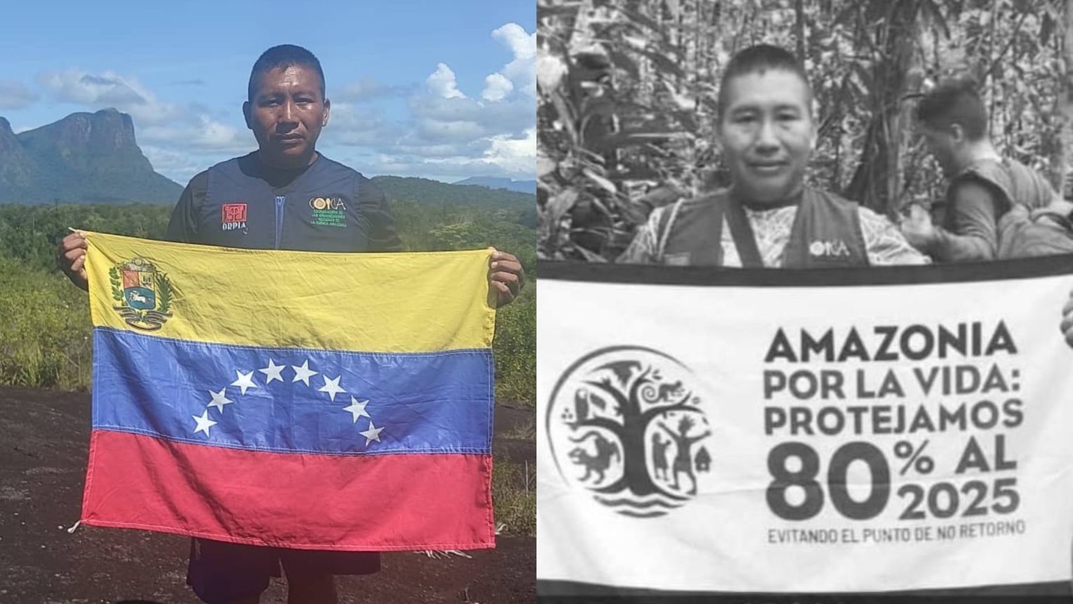 Virgilio Trujillo Arana, líder del pueblo Uwottuja, en Amazonas. Foto: @ackapekape