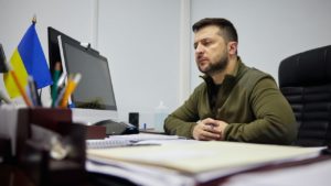 Presidente de Ucrania, Volodimir Zelenski. Foto: Twitter Volodimir Zelenski (@ZelenskyyUa).