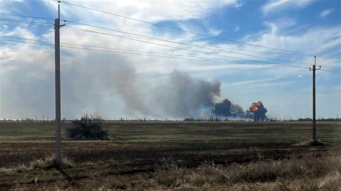 Incendio en Crimea. Foto EFE