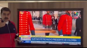 Nicolás Maduro, mensaje a Petro. Captura de pantalla