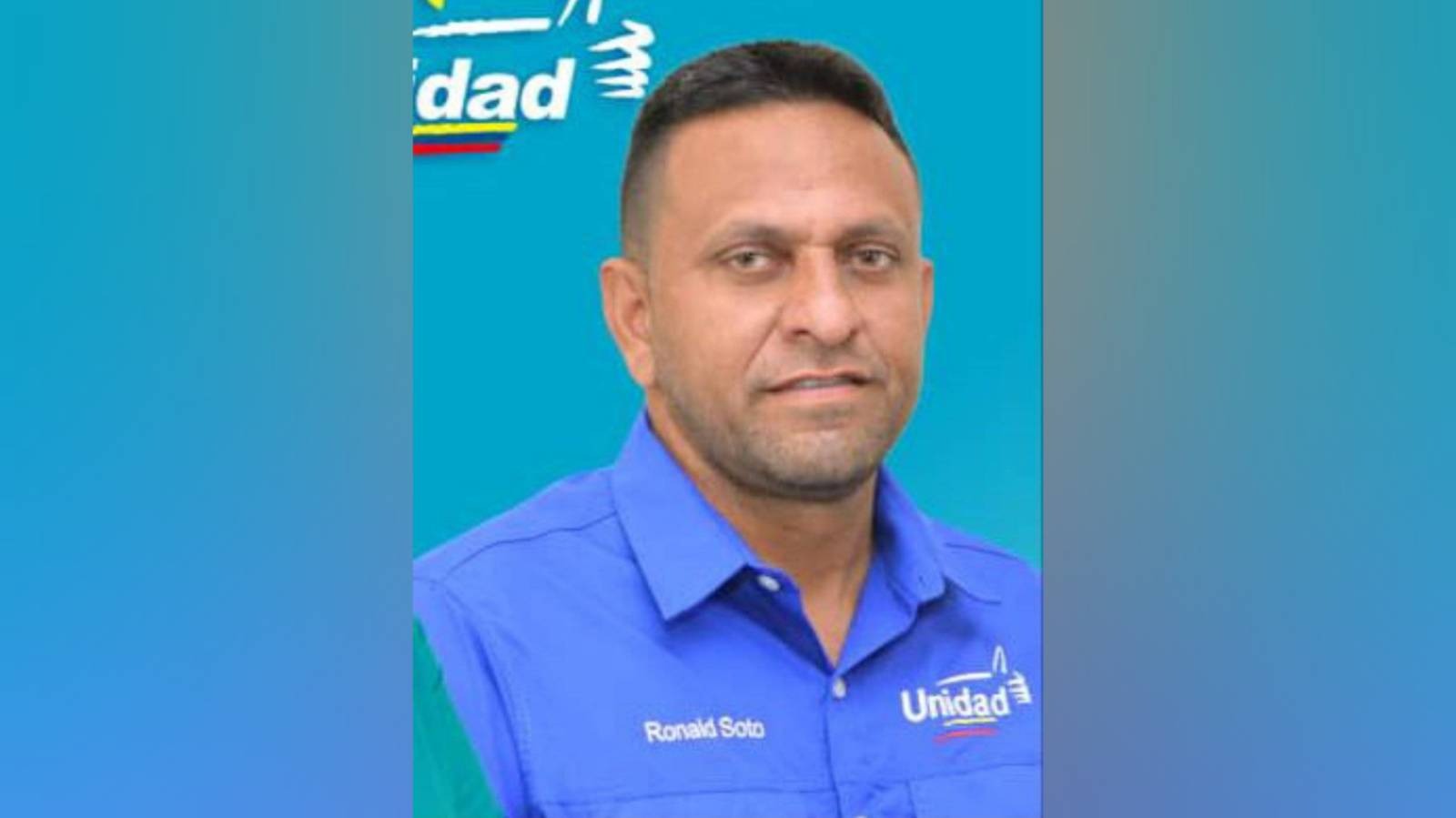 Concejal de UNT la Cañada de Urdaneta, Ronald Soto.