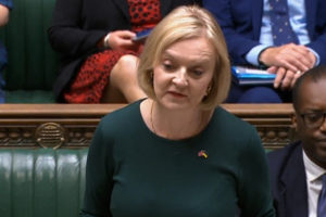 Liz Truss, primera ministra de Reino Unido.