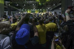 Mitin de campaña de Bolsonaro. Foto EFE
