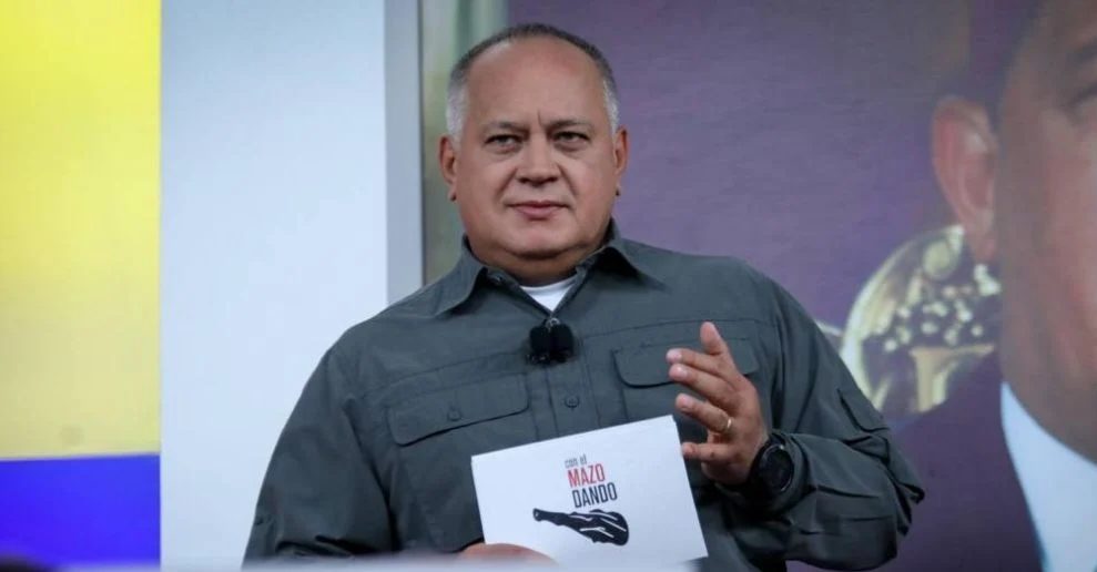 Diosdado Cabello, dirigente chavista. Foto: PSUV.
