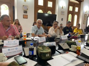 Alcaldía de Cúcúta realizó este 22 de septiembre un consejo para el alistamiento del paso de transporte de carga entre Colombia y Venezuela. Foto: Twitter Alcaldía de Cúcúta (@AlcaldiaCucuta).