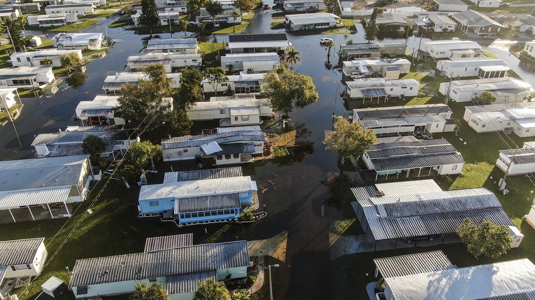 Estragos del huracán Ian en Florida. Foto EFE
