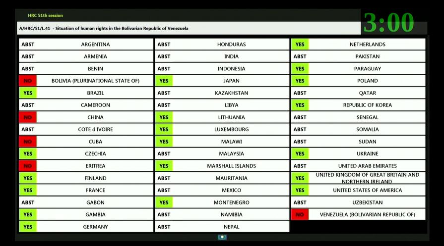 Foto: Twitter Consejo de Derechos Humanos de la ONU (@UN_HRC).