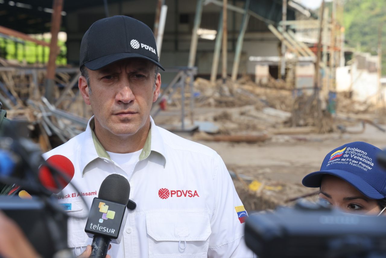 Vicepresidente Sectorial de Economía y ministro de Petróleo, Tareck El Aissami. Foto: Twitter Ministerio del Poder Popular de Petróleo (@MinPetroleoVE).