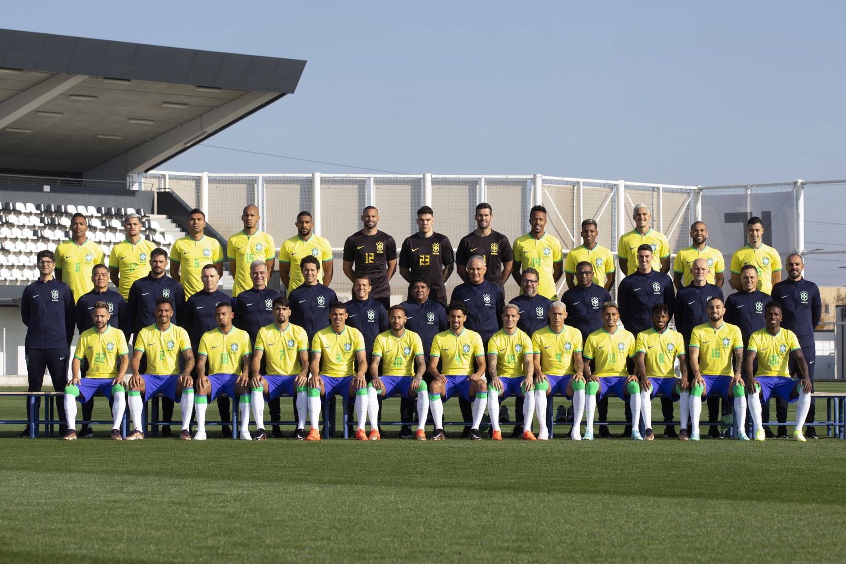 Selección brasileña. Foto @CBF_Futebol
