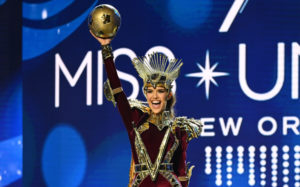 Amanda Dudamel, Miss Venezuela y representante del país en el Miss Universo 2023. Foto: EFE / Benjamin Askinas / Miss Universe