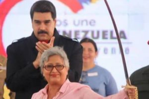 Nicolás Maduro y Tibisay Lucena: Foto: Prensa Presidencial.