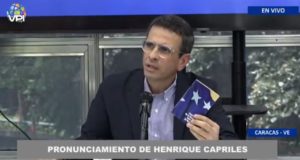 Henrique Capriles, dirigente político venezolano.