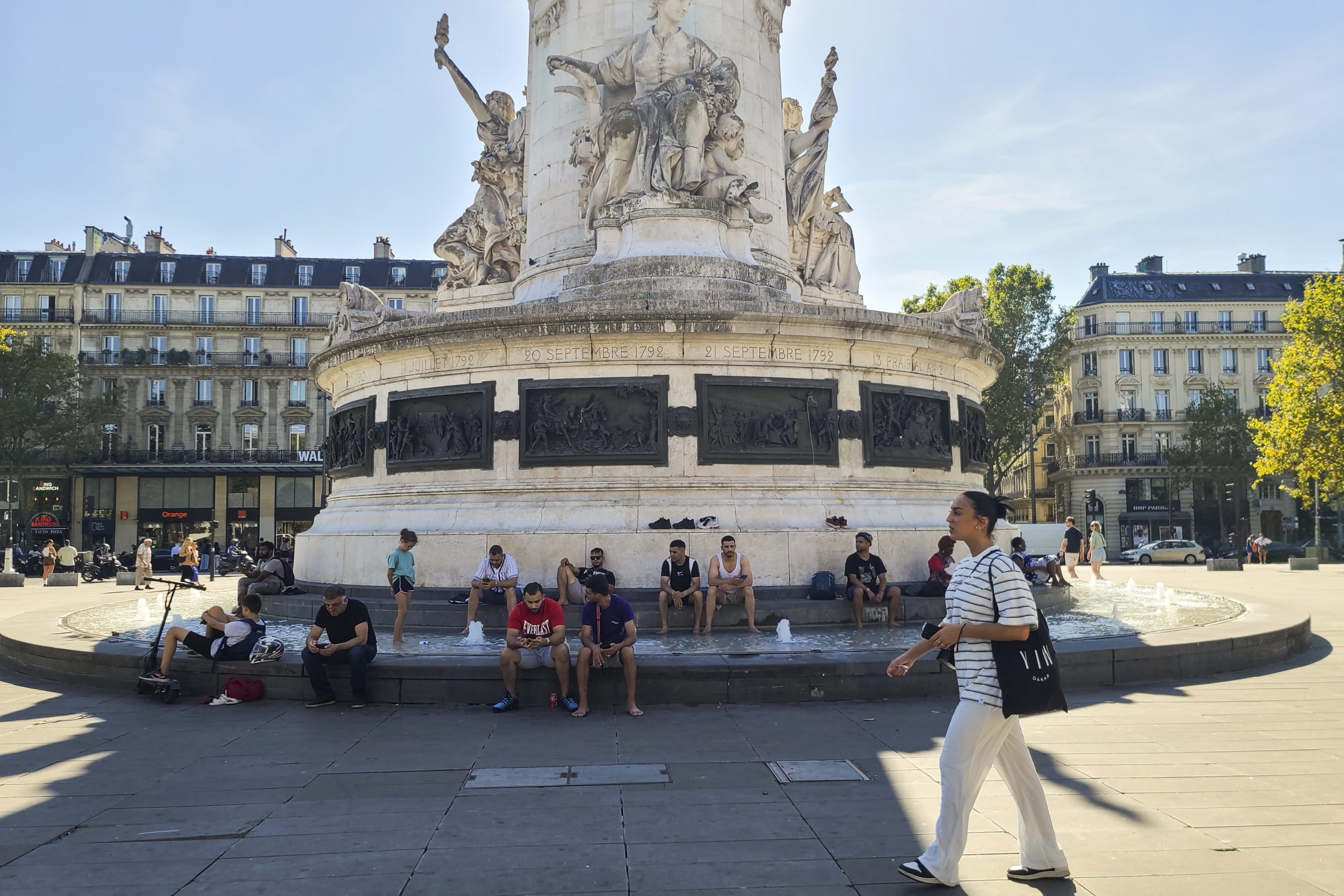 Ola de calor en Francia. Foto: EFE / Edgar Sapiña Manchado