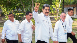 Nicolas Maduro (c) en la cumbre migratoria convocado por el presidente mexicano Andrés Manuel López Obrador. Foto: EFE.