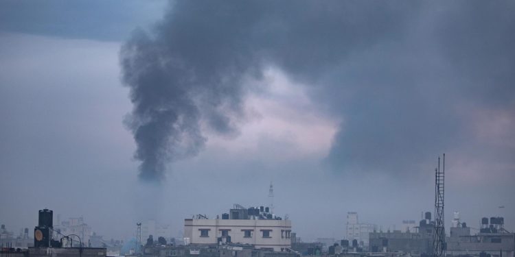 Ataque del Ejército de Israel en Gaza Foto: EFE.