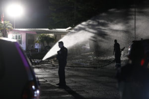 Accidente de avión en Clearwater, Florida, Estados Unidos. Foto: AFP.