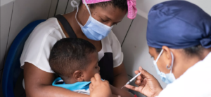Vacunación infantil en Venezuela. Foto: Unicef.