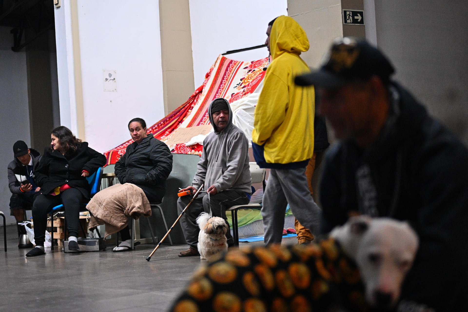 Refugiados por inundaciones al sur de Brasil. Foto: EFE.