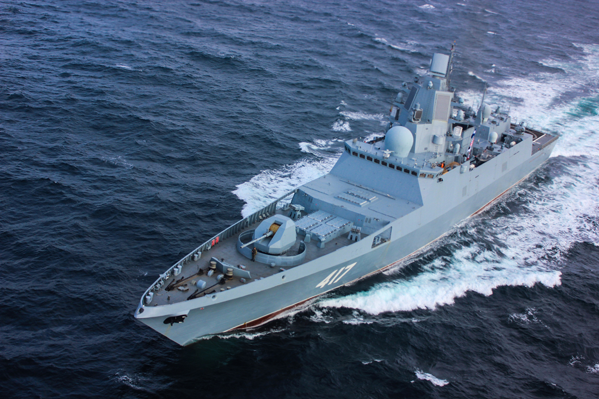 Fragata rusa Almirante Gorshkov. Foto: Federación de Rusia.