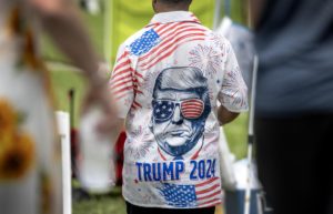 Seguidor de Donald Trump en el estado de Florida, EE. UU. Foto: EFE.