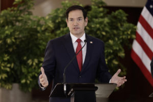 El secretario de Estado de Estados Unidos, Marco Rubio, en la Casa Presidencial en San José (Costa Rica). Foto: EFE/ Jeffrey Arguedas