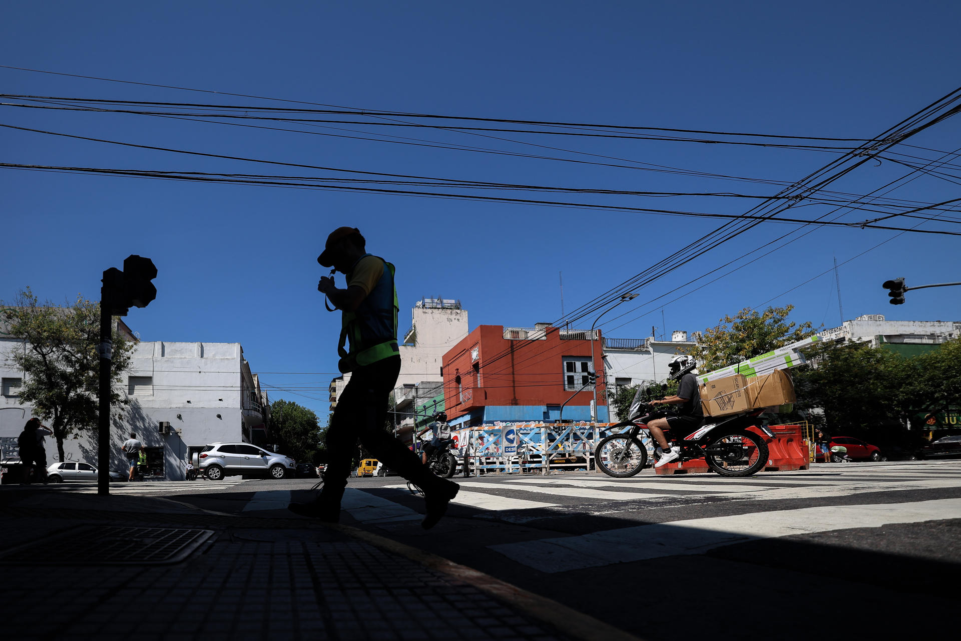 Corte eléctrico en Buenos Aires el miércoles 5 de marzo de 2025. Foto: EFE.