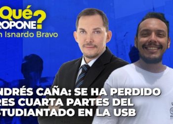 Andrés Caña: Se ha perdido tres cuarta partes del estudiantado en la USB – ¿Qué Propone?
