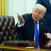 El presidente de Estados Unidos, Donald Trump, desde la Casa Blanca. Foto: EFE.