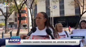 Madre de Eudis Andrade, detenido arbitrariamente en Venezuela.