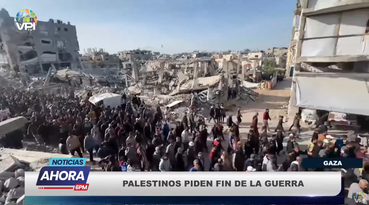 Cientos de palestinos protestaron en Gaza para exigir la salida del grupo terrorista Hamás