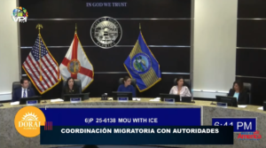 Autoridades de la ciudad de Doral, en Florida, firmaron un memorando con ICE.