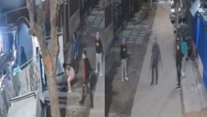 Grabaciones de seguridad durante el asesinato de ciudadana venezolana en Cerro Navia, Santiago, Chile. Foto: Carabineros.