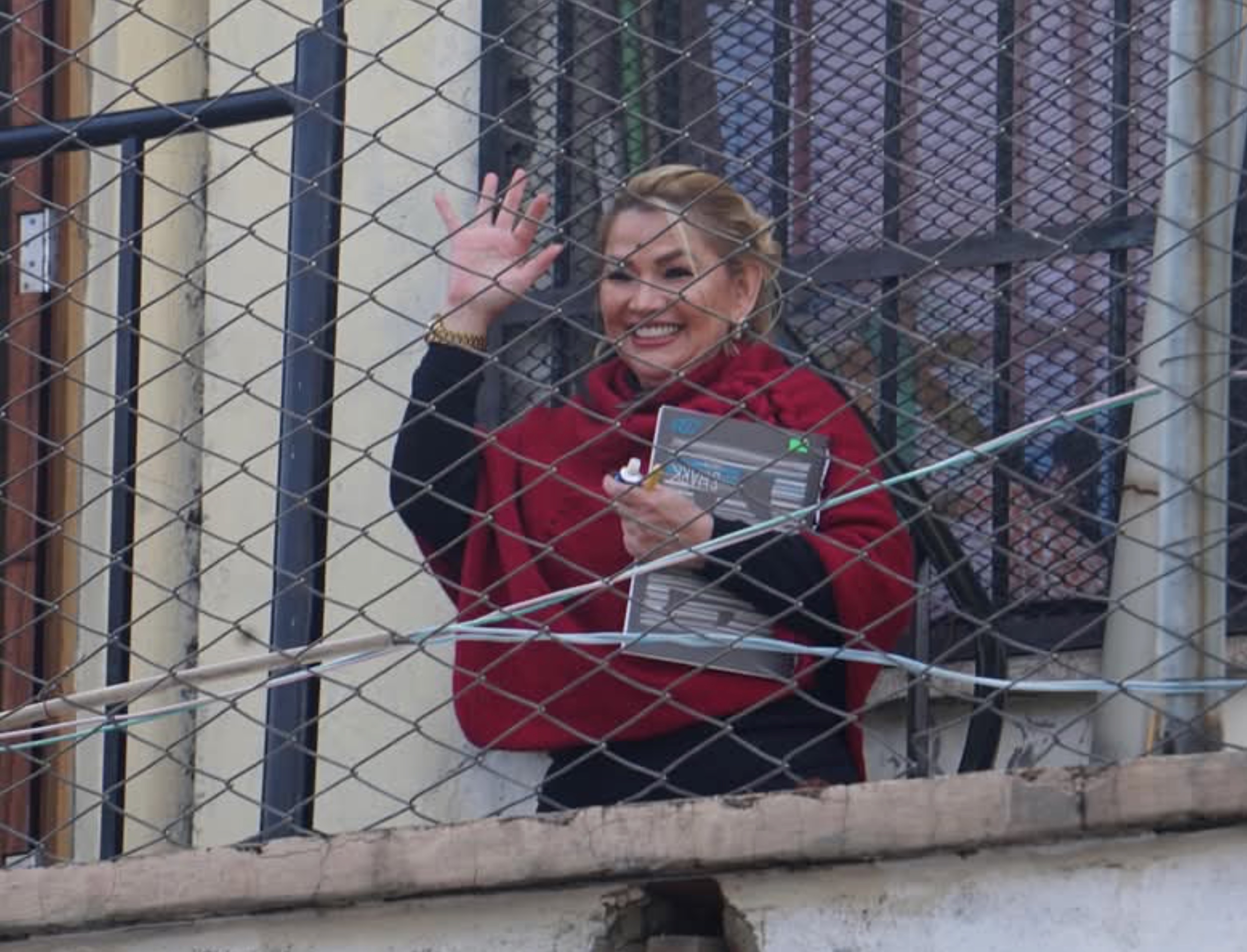 Expresidenta (i) de Bolivia, Jeanine Áñez, durante su tiempo en prisión preventiva.
